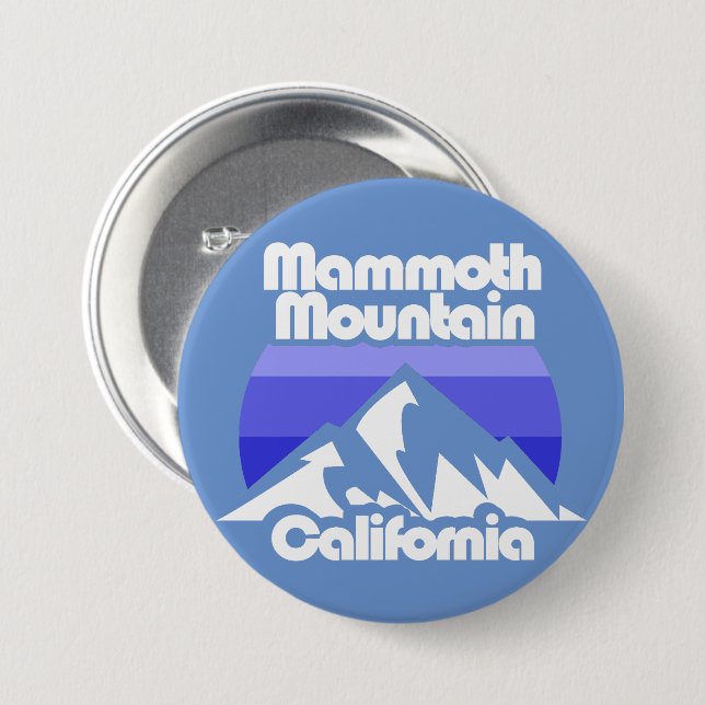 Mammoth Mountain California Knapp (Framsida & baksida)