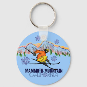 Mammoth Mountain California-nyckelkedja för skidbe Nyckelring