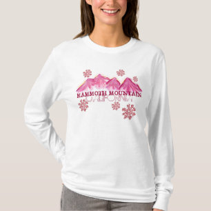 Mammoth Mountain California rosa themed hoodie T Shirt