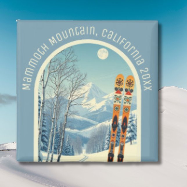 Mammoth Mountain California ski area souvenir Magnet (Skapare uppladdad)