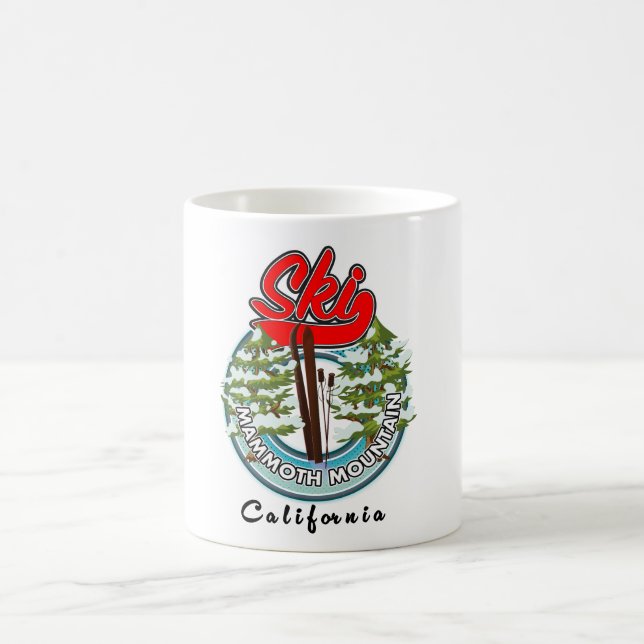 Mammoth Mountain California skidlogo Kaffemugg (Center)