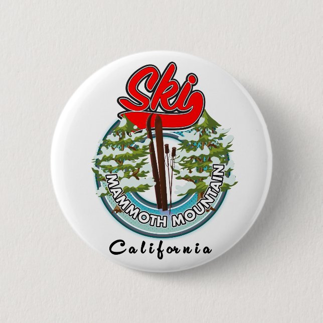 Mammoth Mountain California skidlogo Knapp (Framsida)