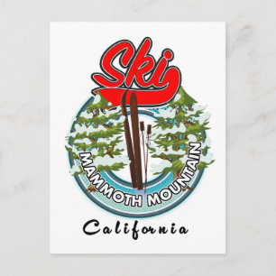 Mammoth Mountain California skidlogo Vykort