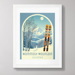 Mammoth Mountain California skidort Poster