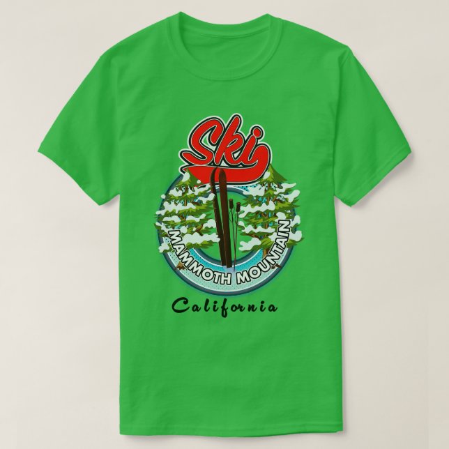 Mammoth Mountain California T Shirt (Design framsida)