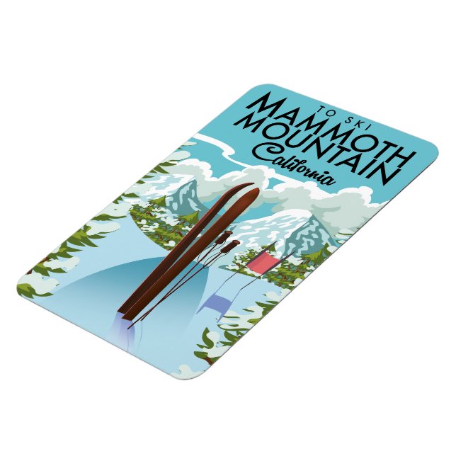 Mammoth Mountain California till ski Magnet (Vänstra Sidan)