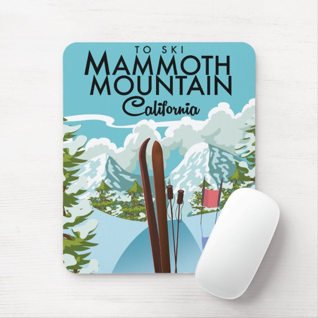 Mammoth Mountain California till ski Musmatta (Med mus)