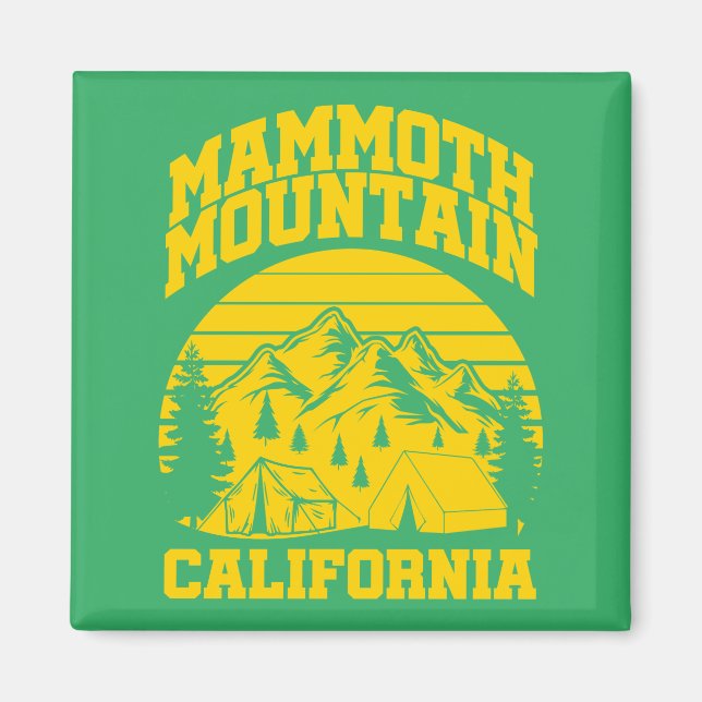 Mammoth Mountain,Kalifornien Magnet (Framsidan)
