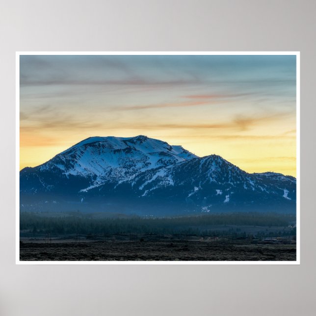 Mammoth Mountain Solnedgång Poster | Sierra Nevada (Framsidan)