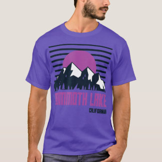 Mammoth Sjö Vintage Mountains Hiking Camp Califor T Shirt