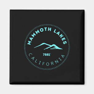 Mammoth Sjöar California Mountain Town - Elevated Magnet