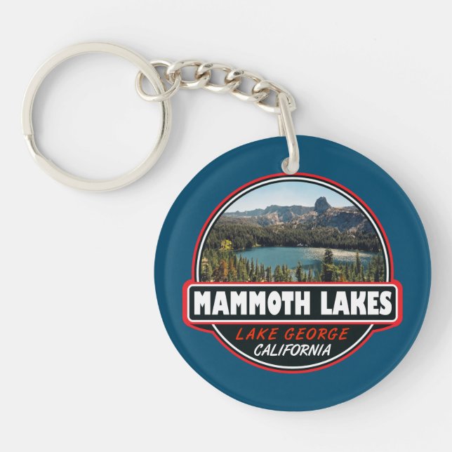Mammoth Sjöar California Travel Art Emblem (Framsidan)