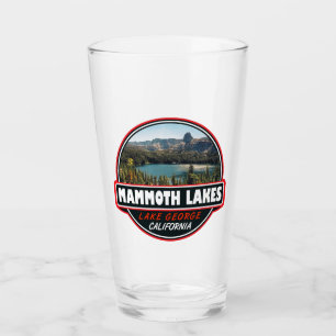 Mammoth Sjöar California Travel Art Emblem Glaskopp