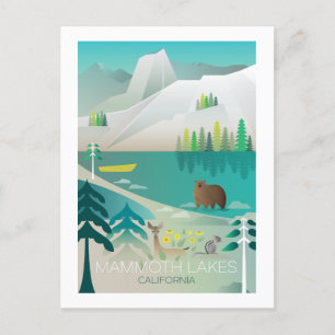 Mammoth Sjöar, Kaliforniens vykort