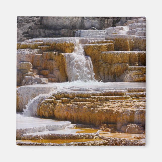 Mammoth Springs Falls Magnet (Framsidan)