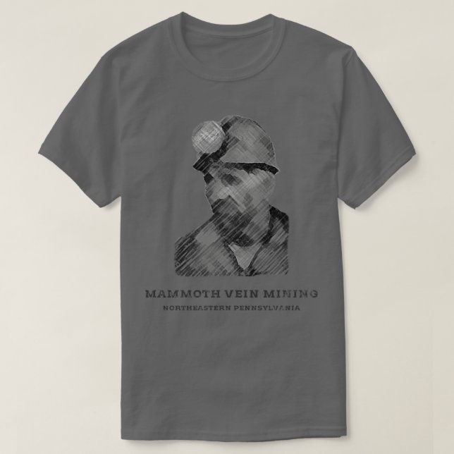 Mammoth Vein Mining Distress T Shirt (Design framsida)