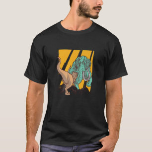 Mammoth Vs T Rex Dino Fight Mammoth Dinosaur Gifts Shirt