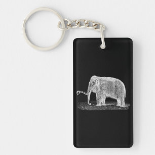 Mammoths för ullig kolossal illustration för nyckelring