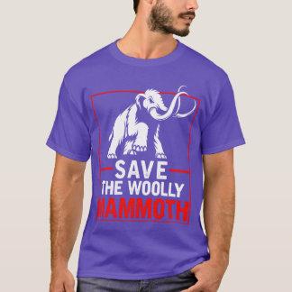 Mammut Forhistoriskt Djur Humor familj T Shirt