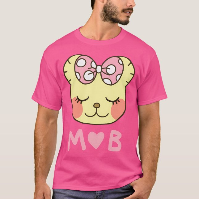 Mammy Bear Chihayafuru med hjärta T Shirt (Framsida)