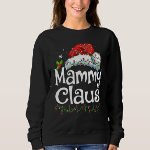 Mammy Claus Santa mössa jul pyjamas familj Match T Shirt