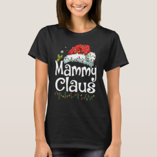Mammy Claus Santa mössa jul pyjamas familj Match T Shirt
