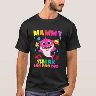 Mammy Shark Doo Doo Funny Baby Mamma pappa Kids T Shirt