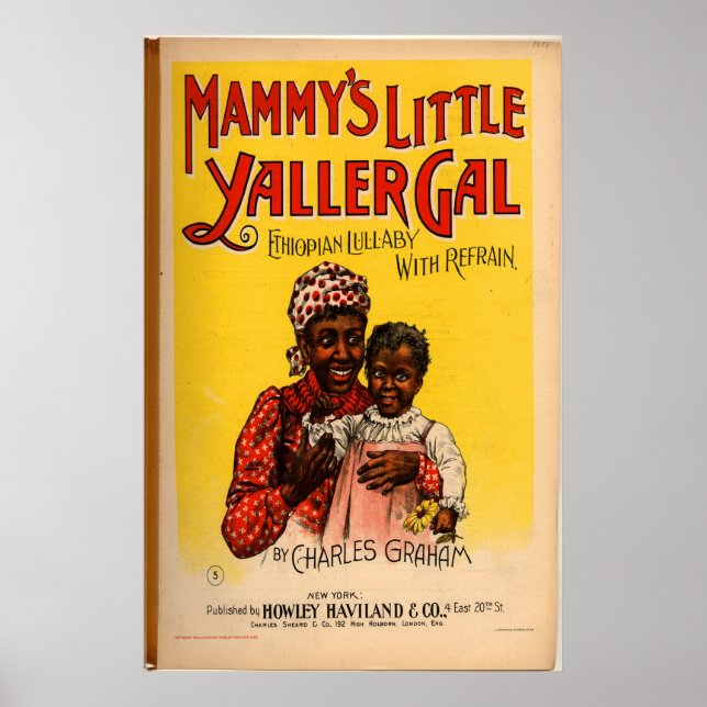 Mammy's Little Yaller Gal Poster (Framsidan)
