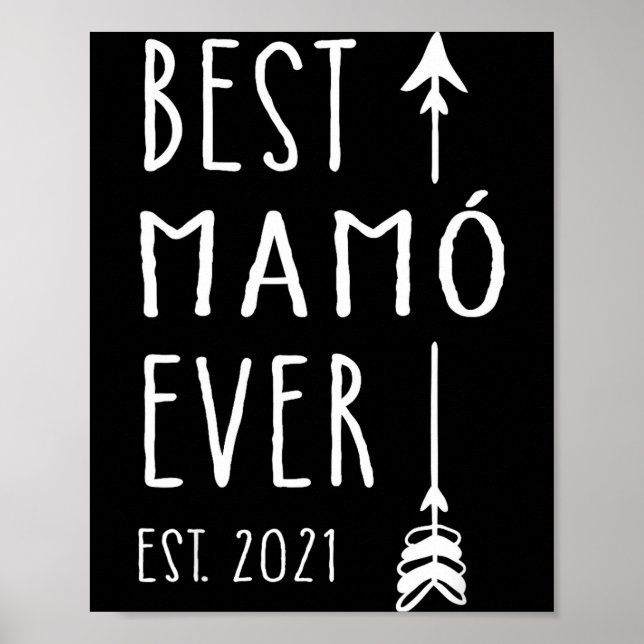 Mamo Ever Est 2021 New Irish Grandma Baby Announce Poster (Framsidan)