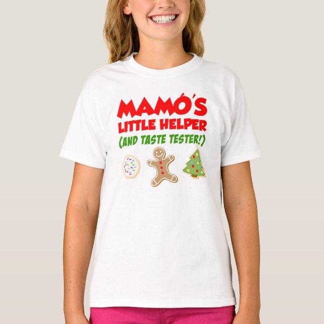 Mamos lilla Helper-julkakor T Shirt (Framsida)