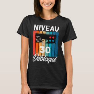 Man 30 år födelsedag Gamer Nivå 30 Humor 1 T Shirt