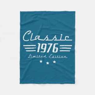 Man 50 gammal vintage klassisk bil fleecefilt