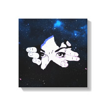 Man ansikte i himmel