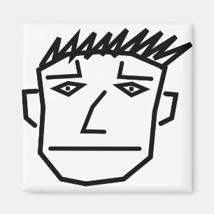 Man Ansikte Magnet