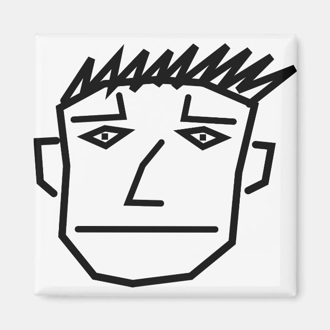 Man Ansikte Magnet (Framsidan)