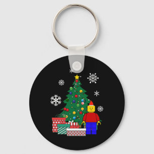 Man Around The Christmas Tree T Shirt Nyckelring