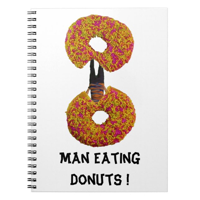 Man äter Donuts! Anteckningsbok (Framsidan)