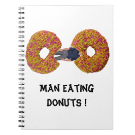 Man äter Donuts! Anteckningsbok