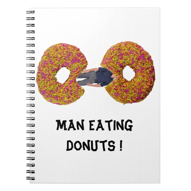 Man äter Donuts! Anteckningsbok (Framsidan)
