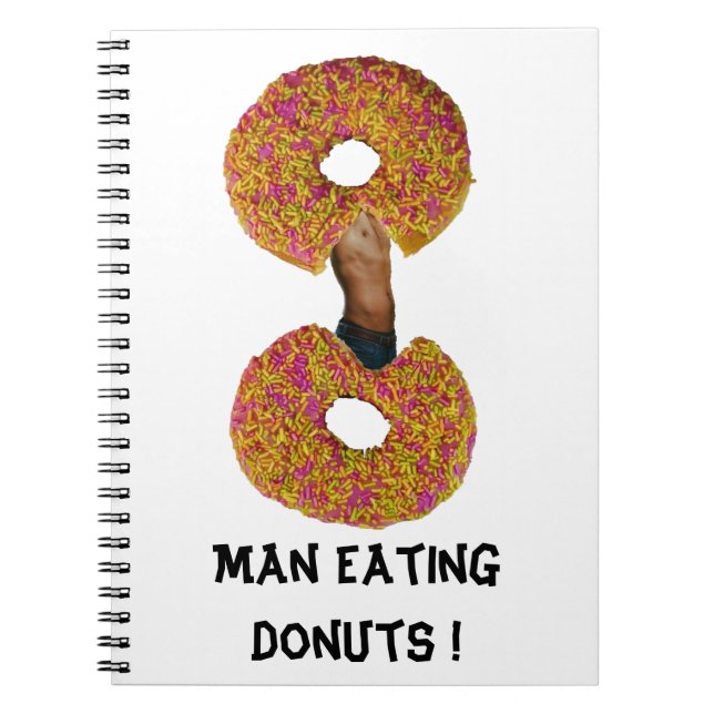 Man äter Donuts! Anteckningsbok (Framsidan)