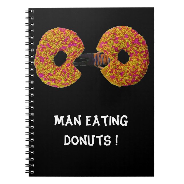 Man äter Donuts! Anteckningsbok (Framsidan)