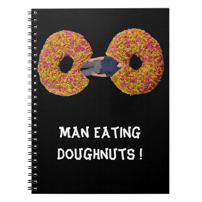 Man äter Donuts! Anteckningsbok (Framsidan)