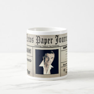 MAN AV ÅRSMUGGEN - TIDNING - FOTOMELLANLÄGG KAFFEMUGG