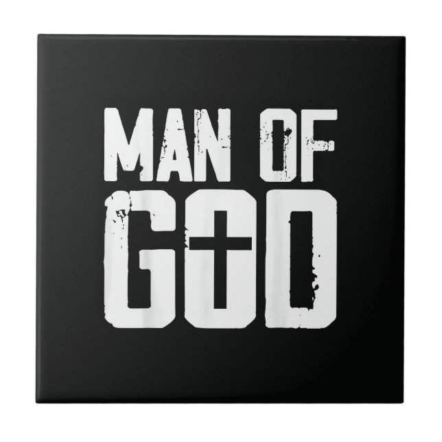 Man av Gud jag Jesus Kakelplatta (Framsidan)