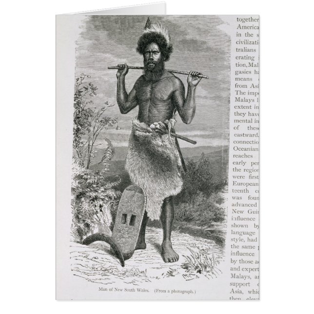 Man av New South Wales Hälsningskort (Framsidan)