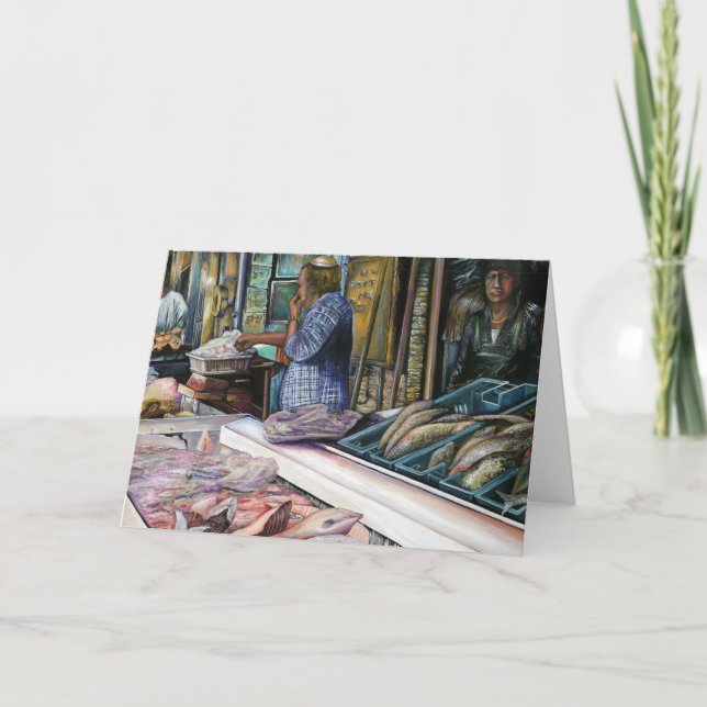 Män av öknen Gåvor från havet Jerusalem Hälsar Kort (Framsida)