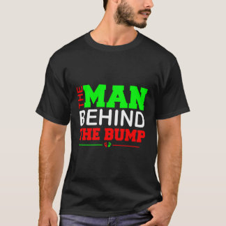 Man bakom Bump Funny Jul Gravid Make T Shirt