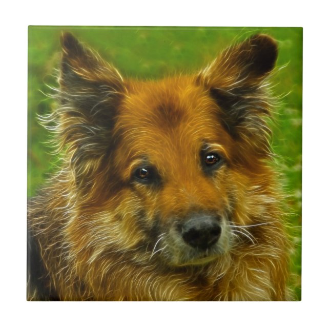 Man bästa vän #2 kakelplatta (Framsidan)