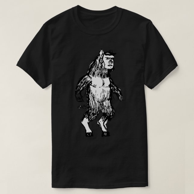 MAN-BEAR-GRIS Sticker T Shirt (Design framsida)