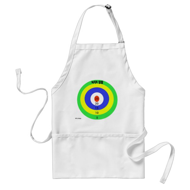 Man Bib BBQ Apron Förkläde (Framsidan)